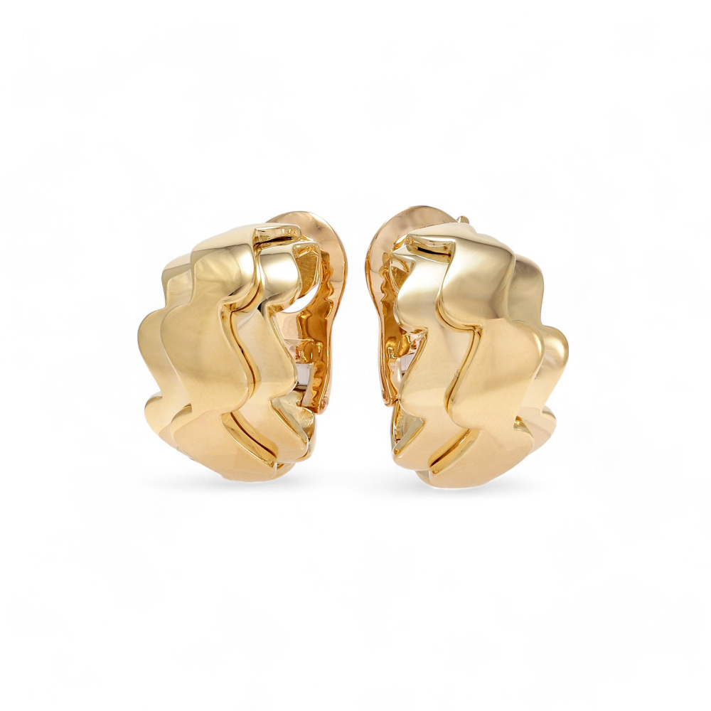 Van Cleef & Arpels Hoop K18 Yellow Gold Earrings