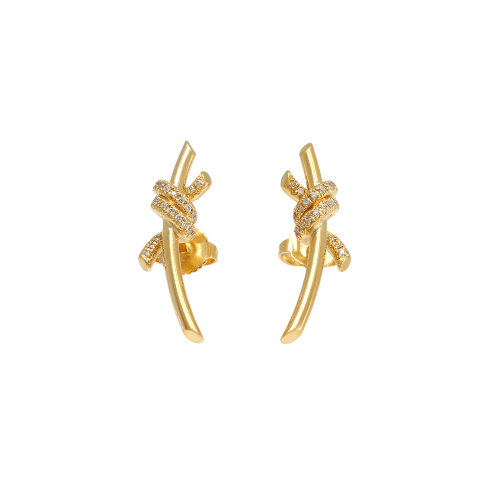 Tiffany & Co. Knot Earrings 18K Yellow Gold 69346464