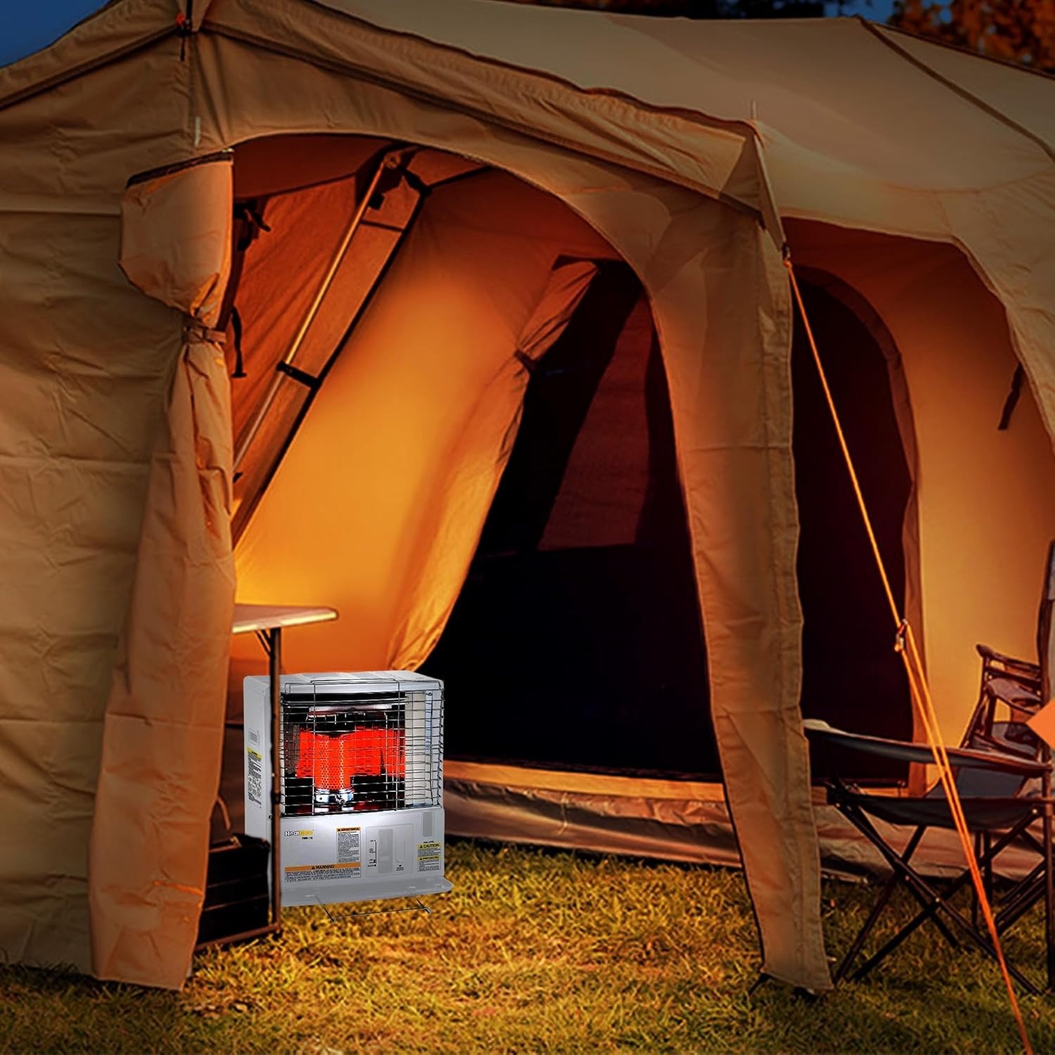 10000 BTU Portable Kerosene Heater, Indoor Outdoor Radiant Heater with Safety Shut-Off for Home Garage Camping