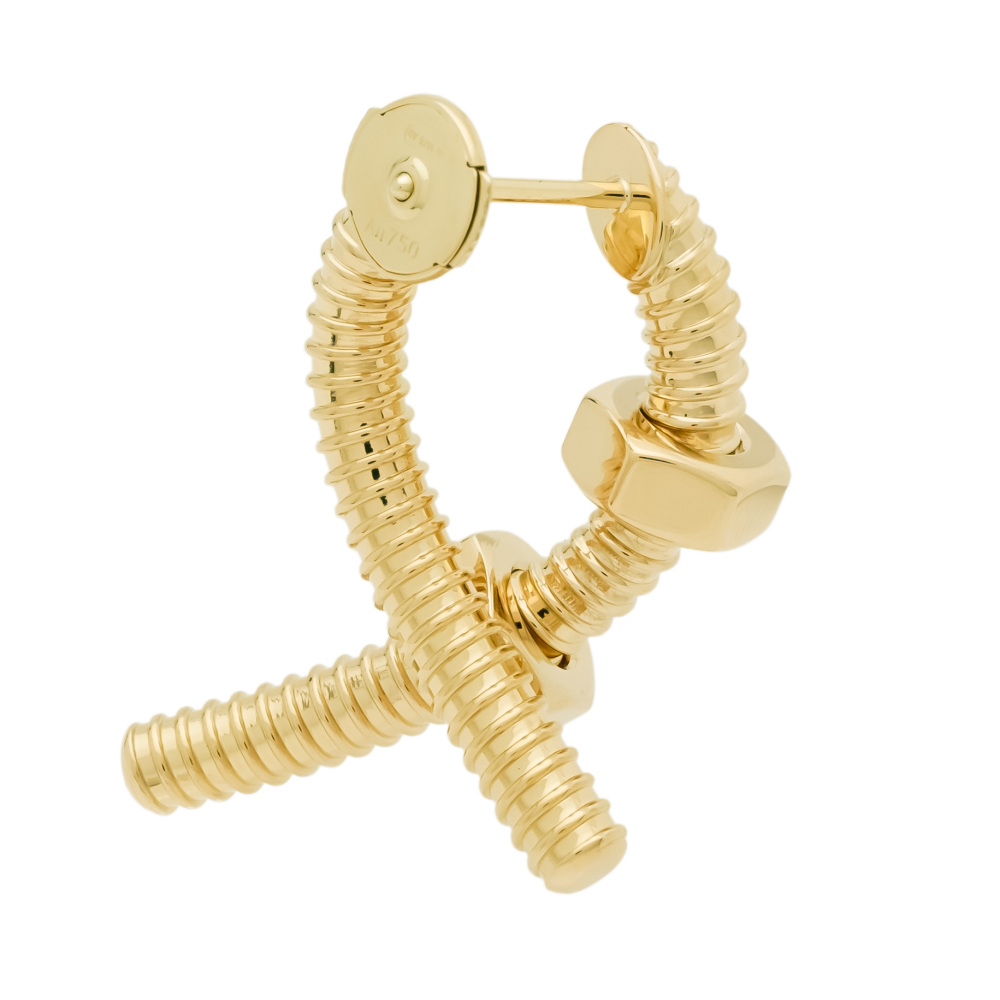 Cartier Eccles Do Single Earrings Left Nut 18K Yellow Gold B8301432