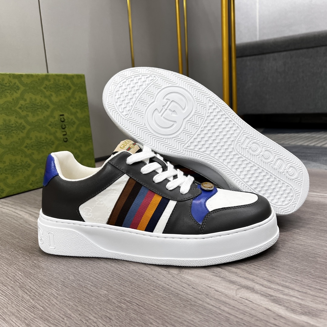 Gucci Sneaker Multicolor Side Bands Black White