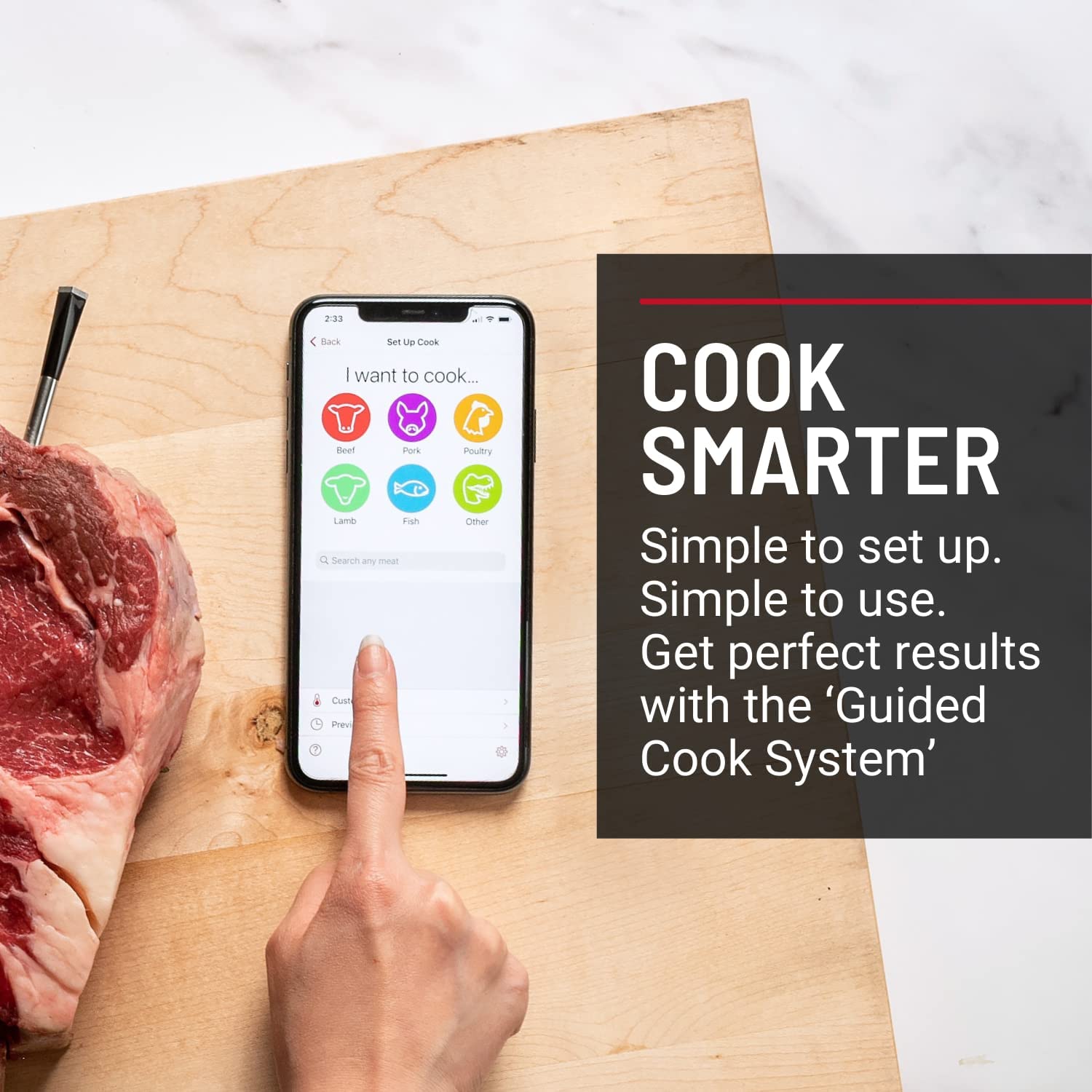 MEATER Plus | Smart Meat Thermometer with Bluetooth | 165ft Wireless Range | for The Oven, Grill, Kitchen, BBQ, Smoker, Rotisserie