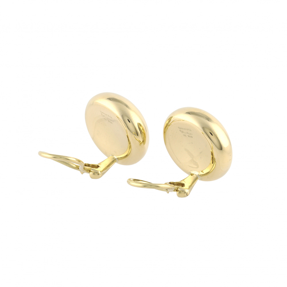 Tiffany & Co. Elsa Peretti Nugget Earrings 18K Yellow Gold