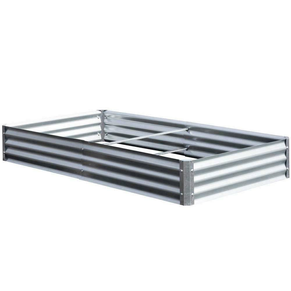 Earthmark Galvanized Low Raised Garden Bed Bundle