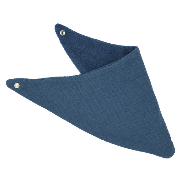 Topomini Baby Musselin-Bandana mit Frottee Innensei