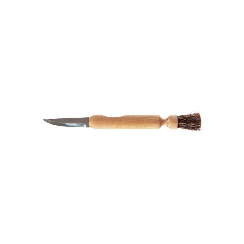 Mushroom Knife with Brush