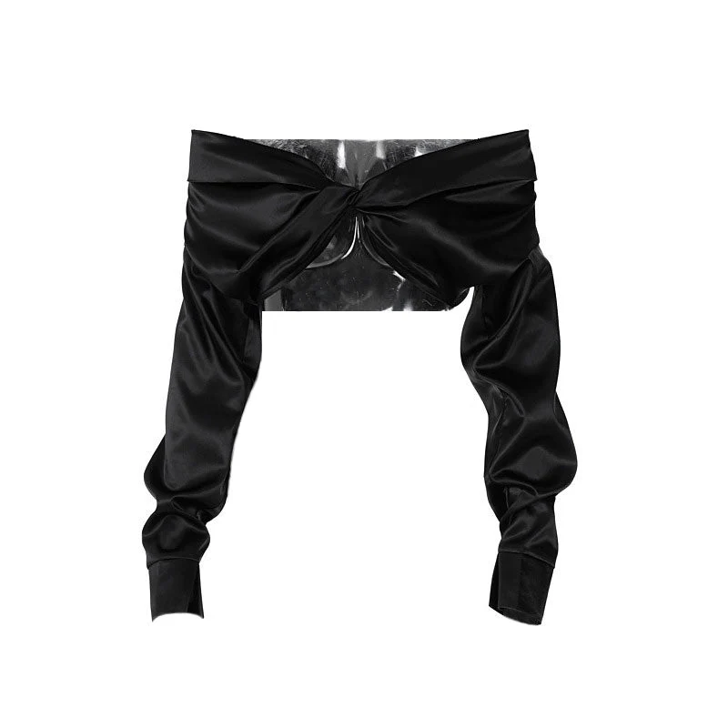 Off Shoulder Twist Crop TopClistos