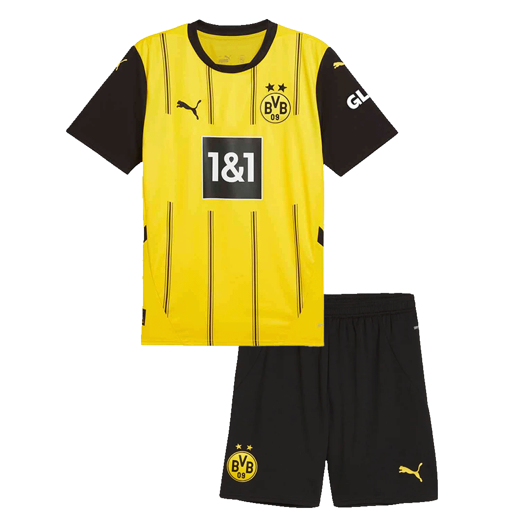 Borussia Dortmund Home Kids Soccer Jerseys Kit