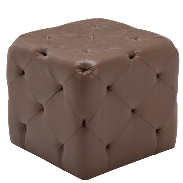 Square Pintucked Ottoman Wovenbyrd