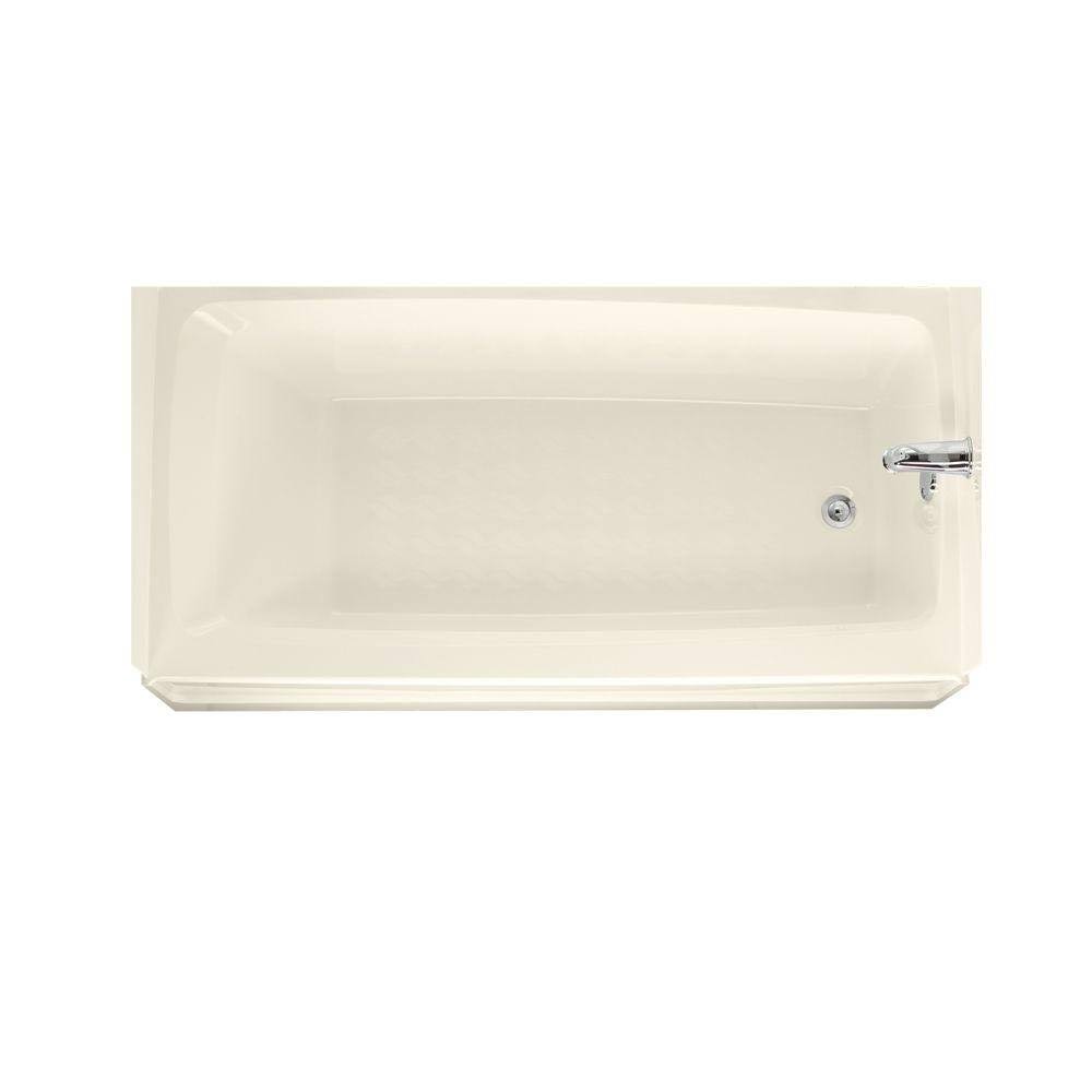 Swanstone BT-3060R-037 Veritek Right-Drain Alcove Bathtub, 60-Inch, Bone