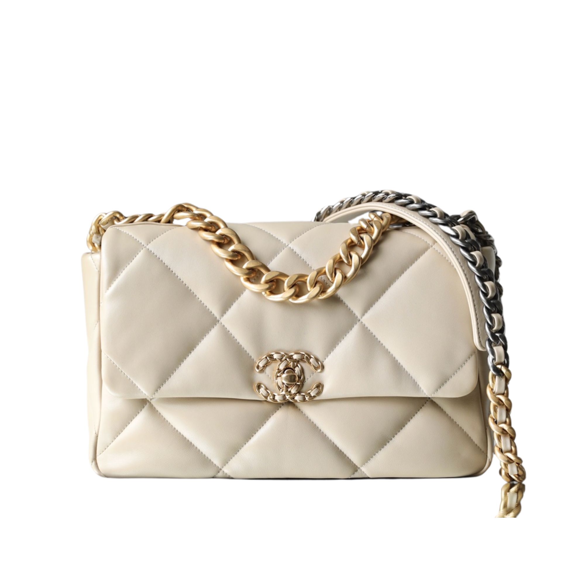 Chanel 19 Flap Bag Beige 30cm