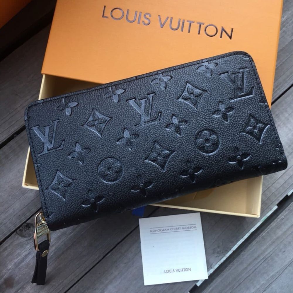 Louis Vuitton Zippy Wallet Monogram Black 7.5 Inches M61864