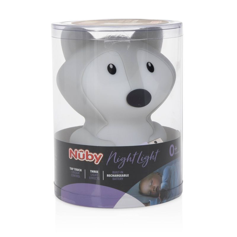 Nuby Night Light - Fox: LED, Silicone, Dimmable, USB Powered
