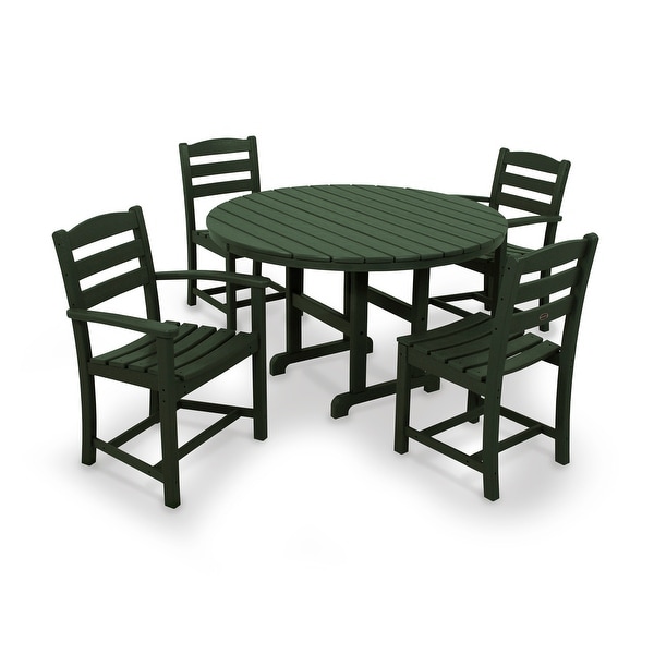 POLYWOOD La Casa Caf�� 5Piece Round Farmhouse Dining Set