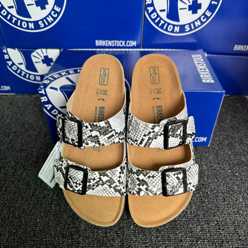 Birkenstock Arizona Python Print Casual Sandals