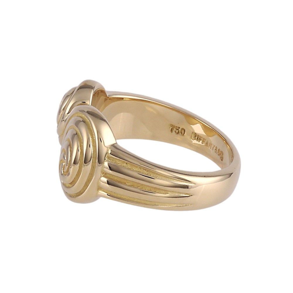 Tiffany & Co. Paloma Picasso Swirl Ring 18K Yellow Gold