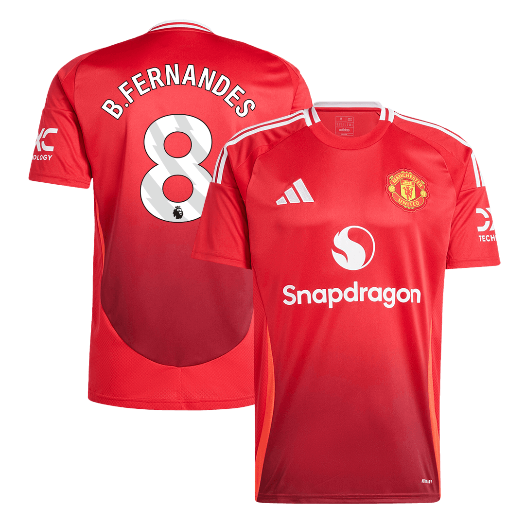 B.FERNANDES #8 Manchester United Home Soccer Jersey