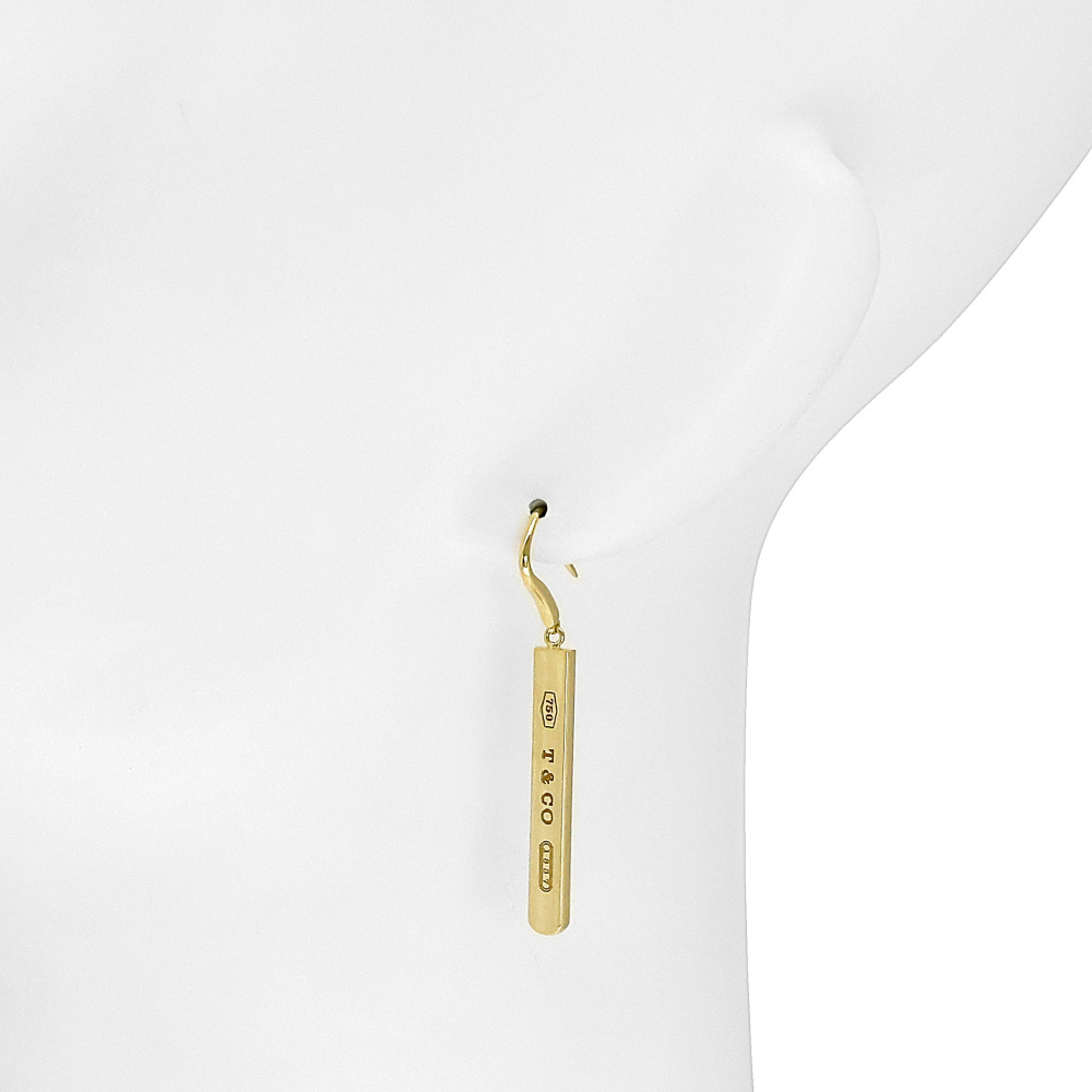 Tiffany & Co. 1837 Bar Drop Earrings 18K Yellow Gold