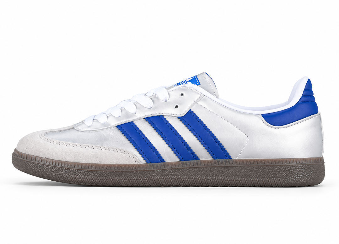 Adidas Samba Vegan White/Brown/Blue/Silver IG1024