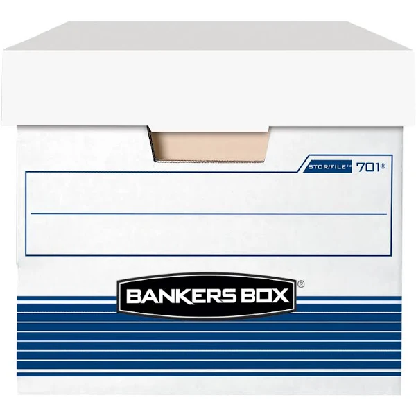 Fellowes Bankers Box Stor/File Extra Strength, Letter Size - 4 pack