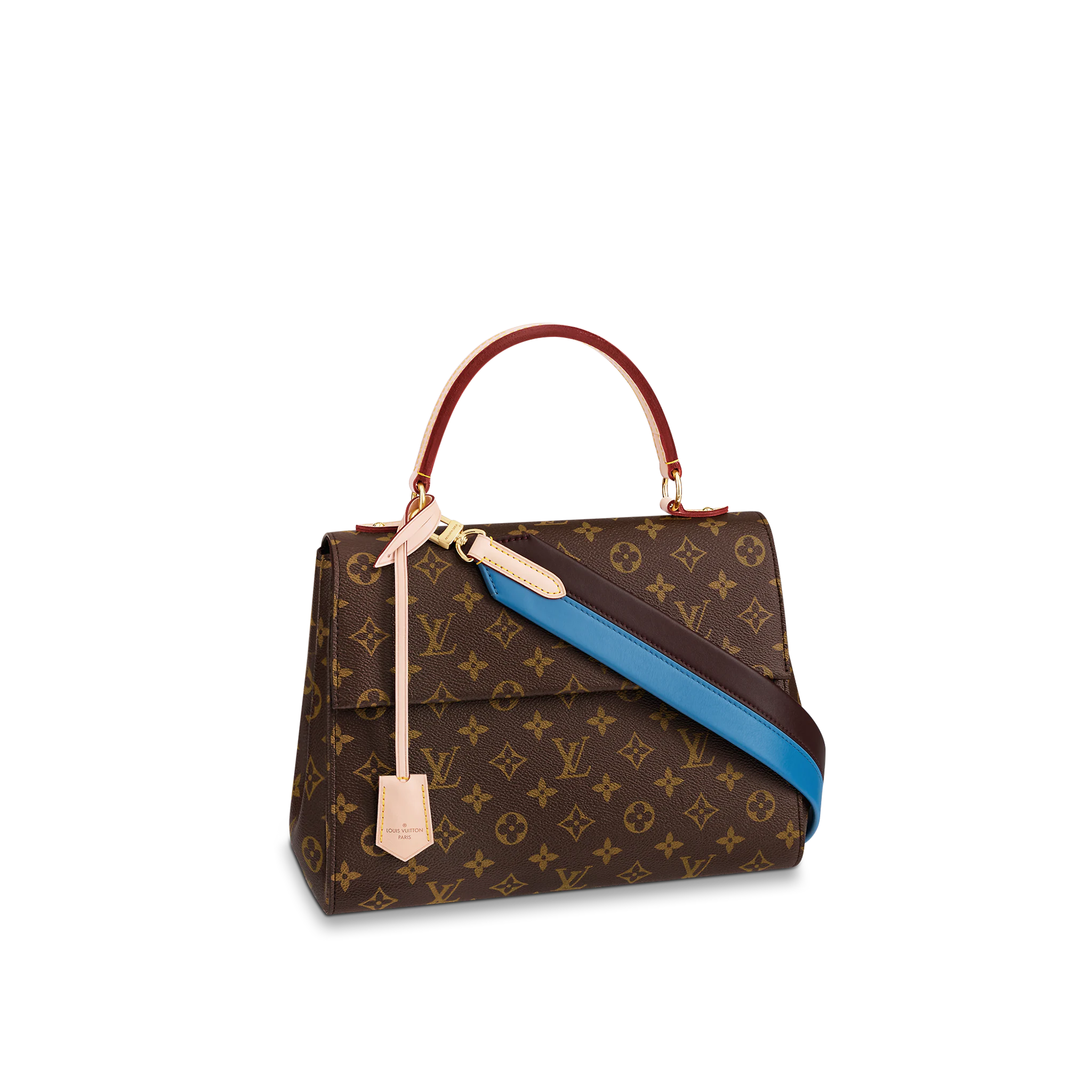 Louis Vuitton Cluny Mm Bleu Glacier Blue 32Cm