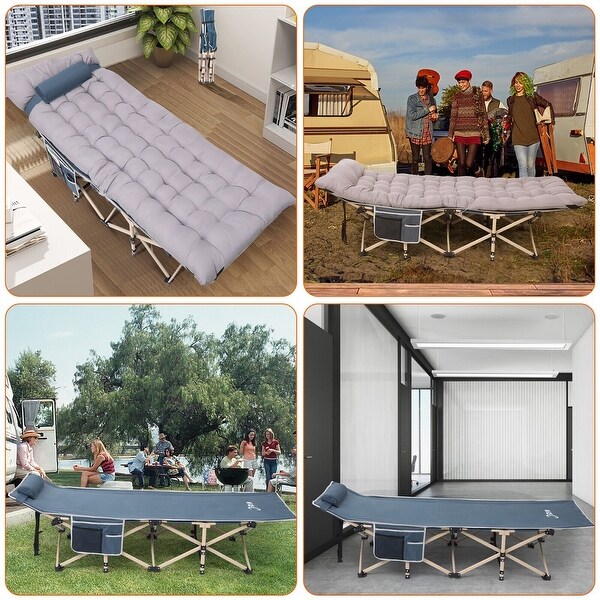 Cot,Camping Cot,Heated Camping cot with 10000mAh Power Bank Heavy Duty Holds 500 Lbs