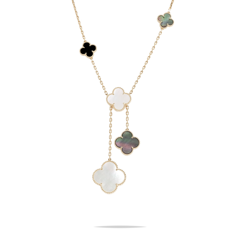 Van Cleef & Arpels Magic Alhambra 6 Motifs Necklace 18K Yellow Gold VCARD79200