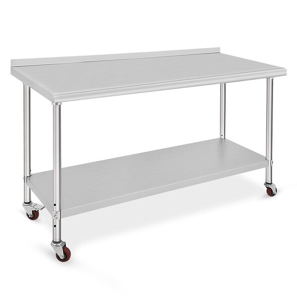 60 * 24 * 35inch Heavy Duty Food Prep Worktable for Commercial Kitchen Restaurant