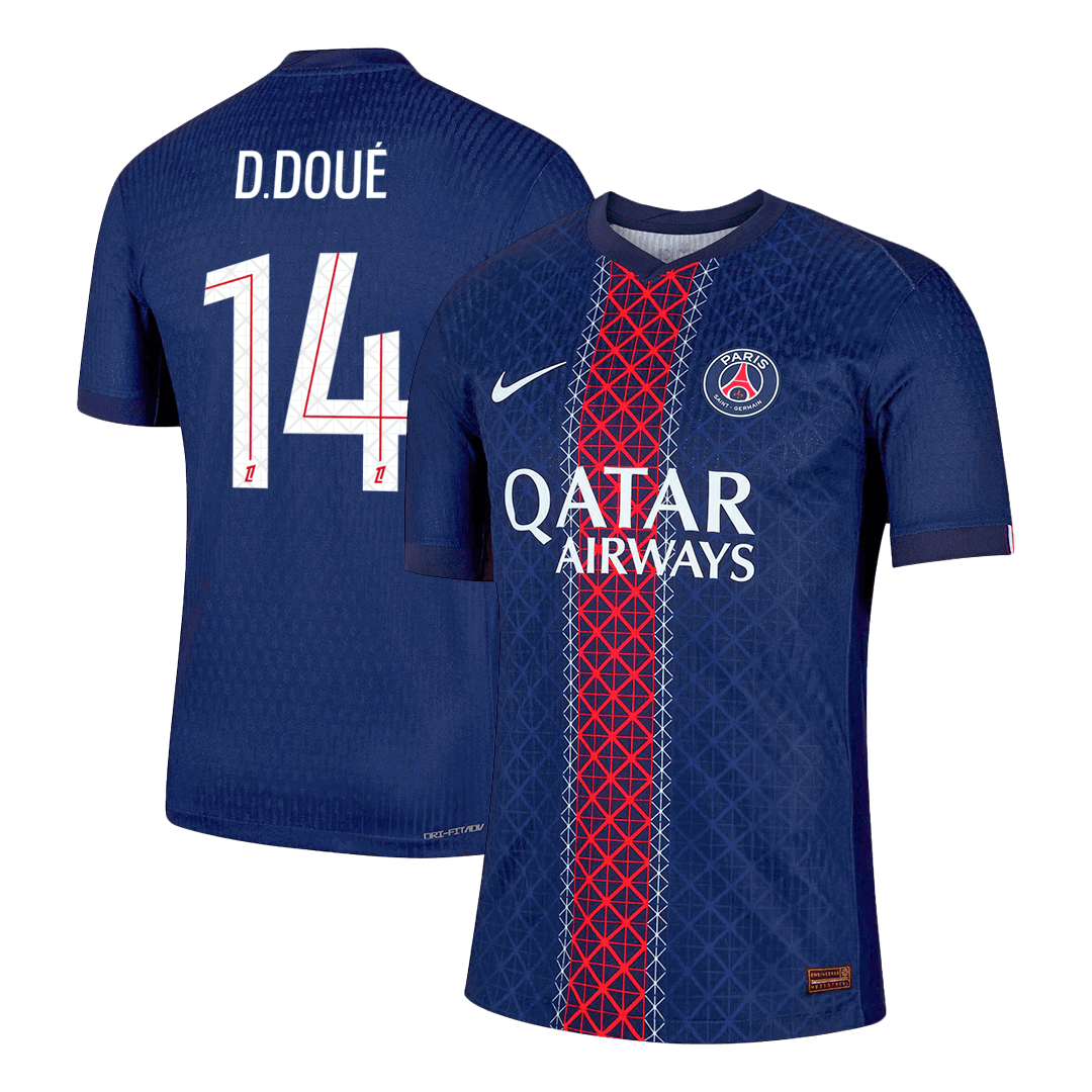 D.DOUÉ #14 PSG Home Player Version Jersey 2025/26