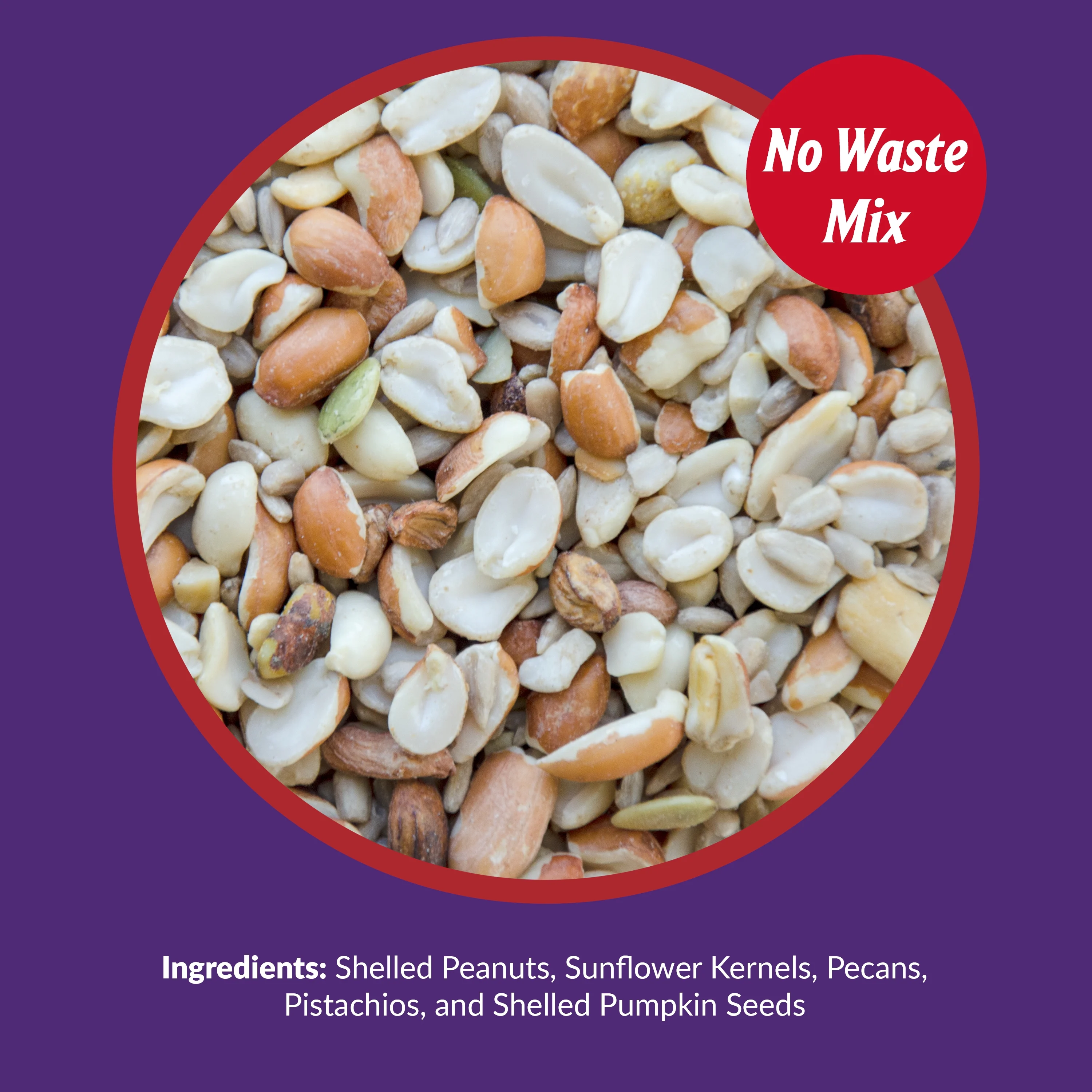 Lyric Delite Wild Bird Seed, No Waste Bird Food with Shell-Free Nuts & Seeds - 20 lb. Bag