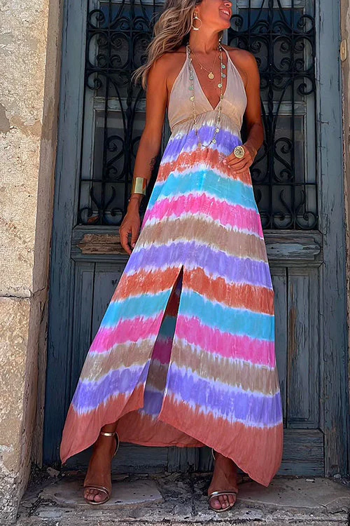 Halter Slit Maxi DressClistos