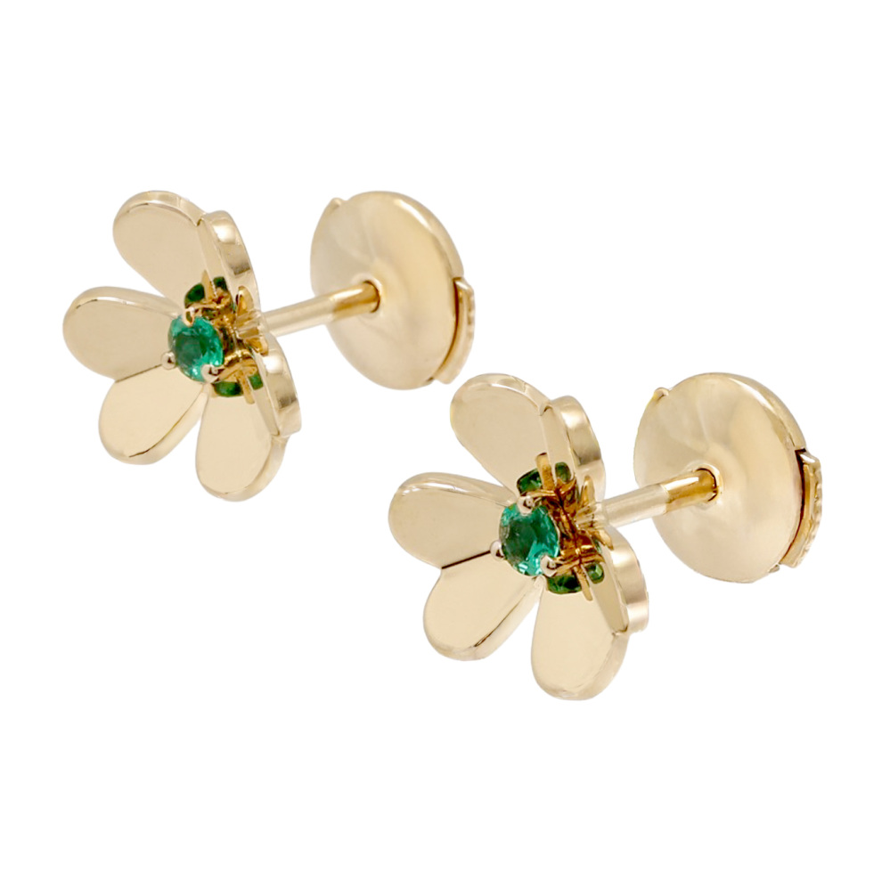 Van Cleef & Arpels Frivole Earrings 18K Yellow Gold VCARP7SD00
