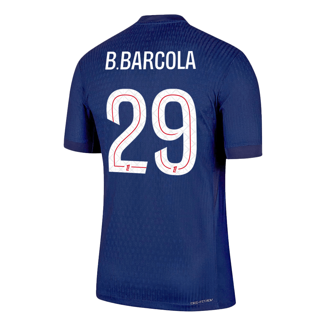 B.BARCOLA #29 PSG Home Player Version Jersey 2025/26