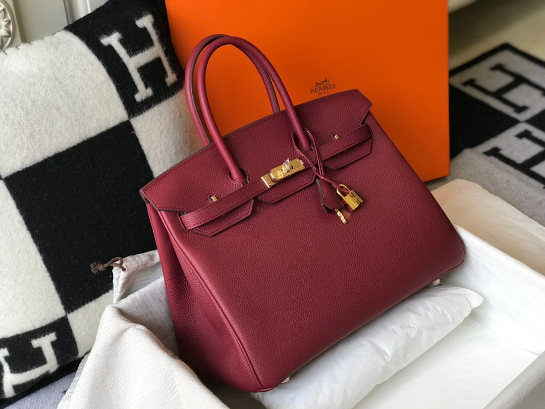 Hermes Birkin 35Cm Bag Jam Togo Gold Hardware