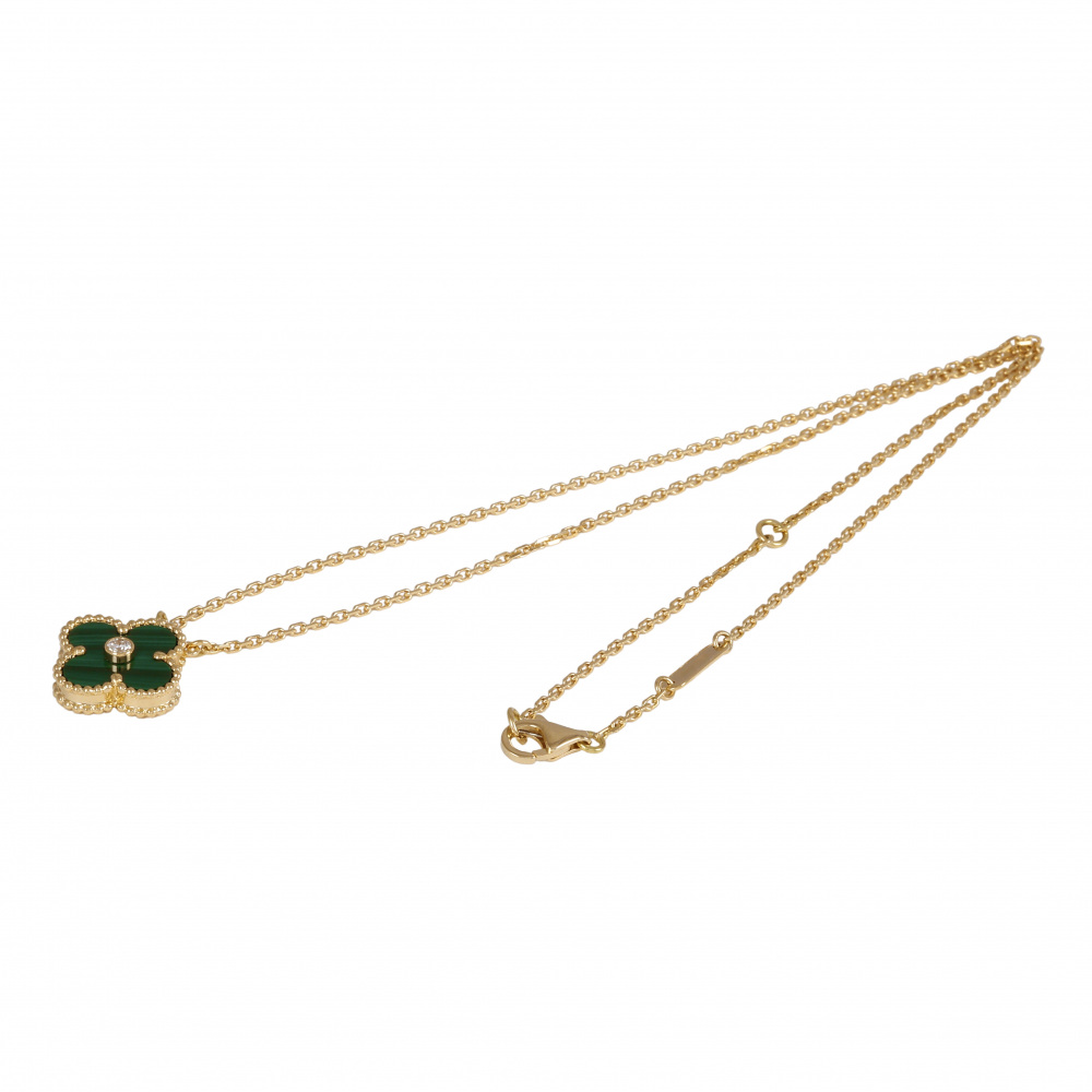 Van Cleef & Arpels Vintage Alhambra Holiday Exclusive Necklace 18K Yellow Gold
