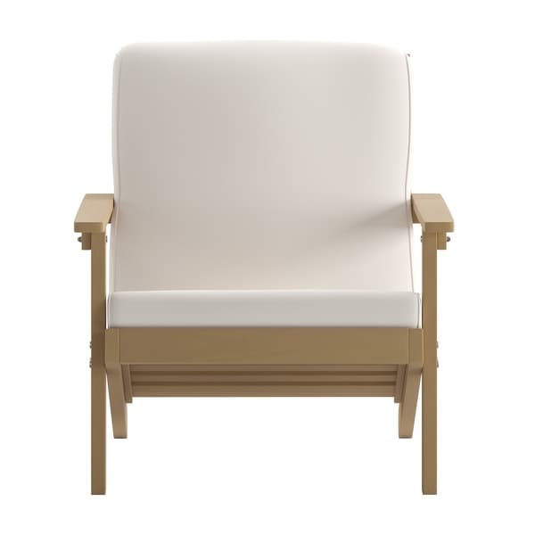 AllWeather Poly Resin Adirondack Style Chair and Cushions
