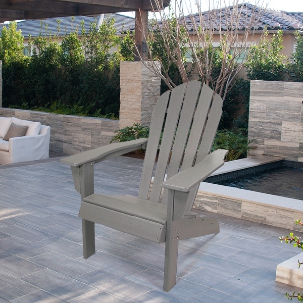 ResinTeak All Weather Essential Adirondack Chair,HDPE Poly Lumber
