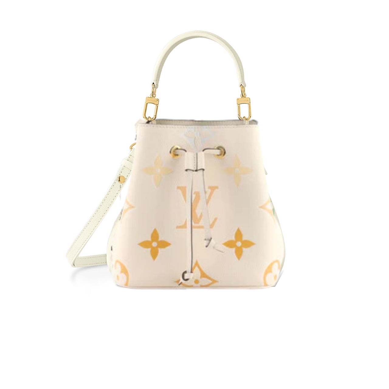 Louis Vuitton N Ono  Bb Monogram Bag Latte And Orange 25Cm