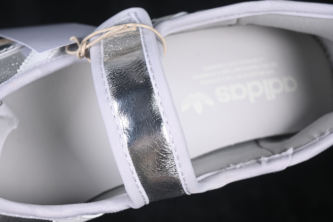 Adidas Mary Jane Lazy Life Shoes Silver/White KK2502