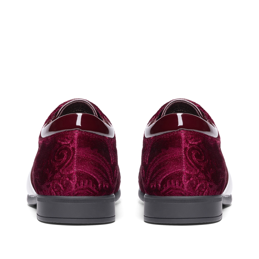 Boys Dress Shoes Formal Patent Velvet Tuxedo Oxford Shoes