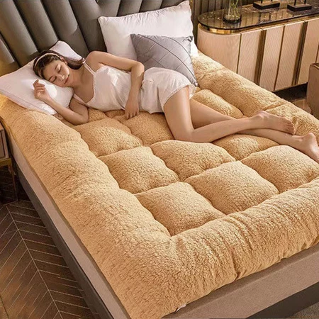 Lamb plush Mattress Tilam Lipat Single/Queen/ King Foldable Mattress Dual Purpose Tatami Mattress