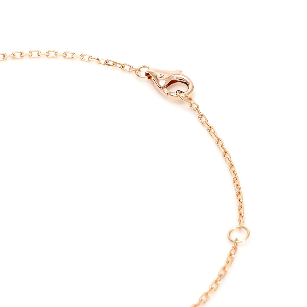 Cartier Trinity Necklace Tri-Gold Diamond B7224586