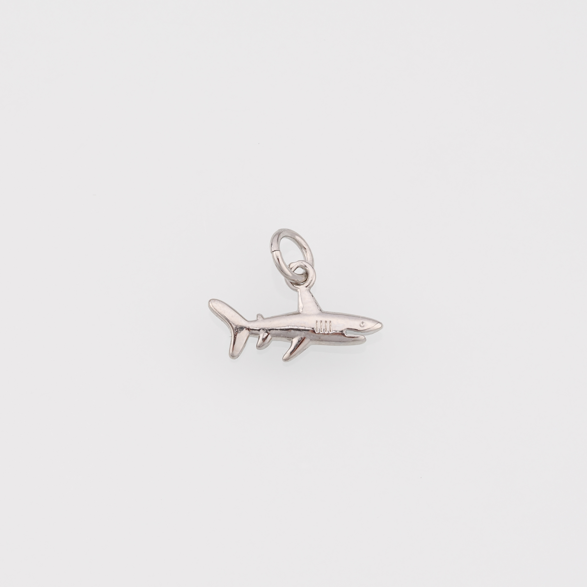 18K Gold Filled Shark Pendant,Dainty Shark Charm Earrings Necklace for DIY Jewelry Making Supply