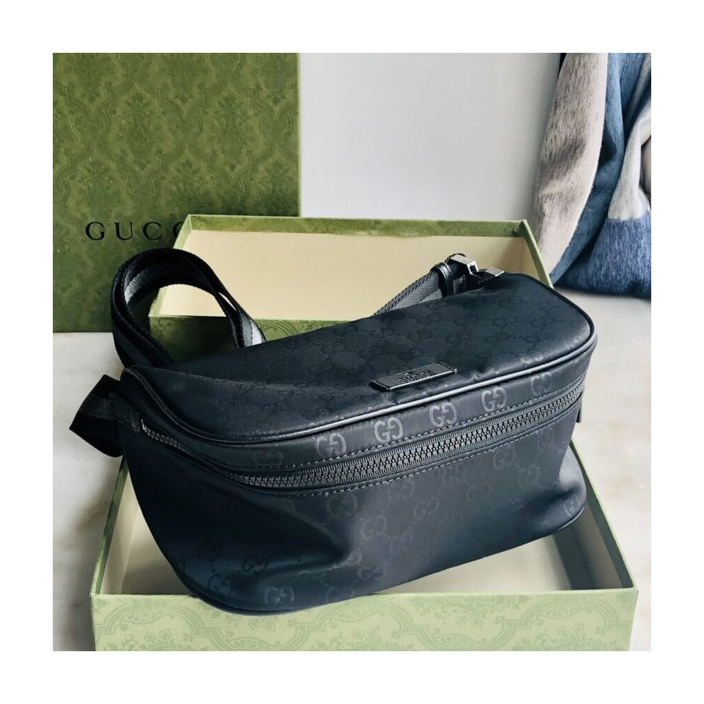 Gucci GG Guccissima Nylon Waist Crossbody Bag