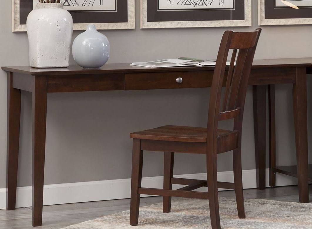 International Concepts Writing Desk with Drawer, Espresso