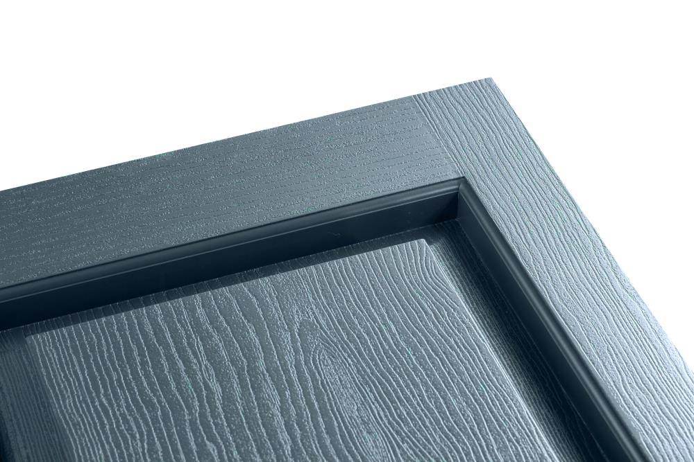 Alpha 2-Pack 14.5-in W x 58.5-in H Indigo Blue Raised Panel Vinyl Exterior Shutters | VBLR59IB