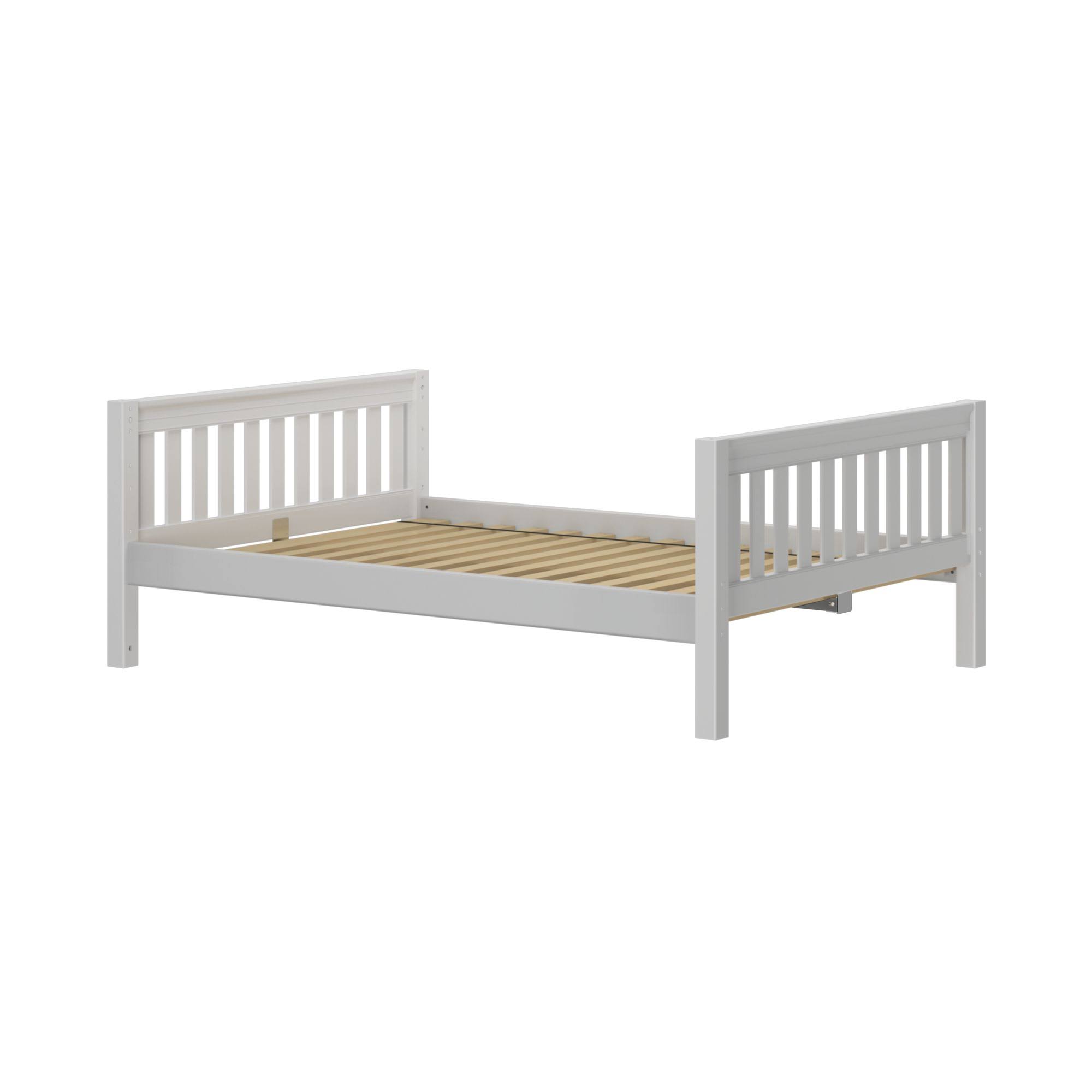 Full XL Basic Bed - Low - Natural Slat