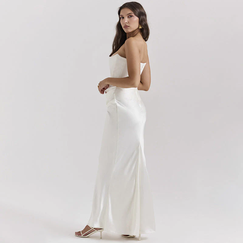 Strapless Mermaid Maxi Dress | Evening GownClistos