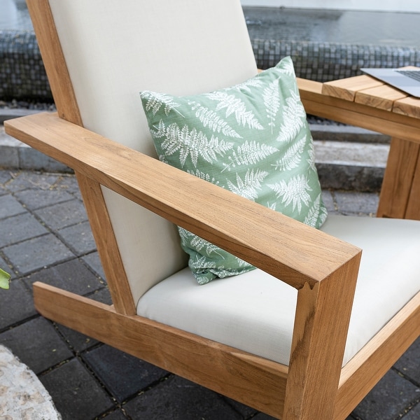 Cambridge Casual Napa 2pieces Upholstered Teak Wood Adirondack Chair