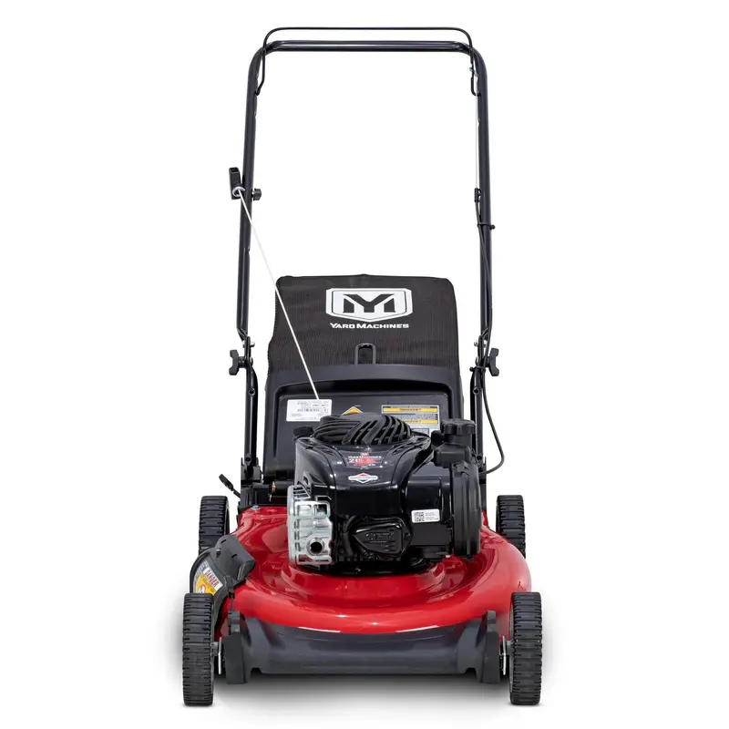 Yard Machines 21″ Gas Push Lawn Mower – 140cc Briggs & Stratton Engine, Steel Deck, 3-in-1 Mulch/Bag/Discharge
